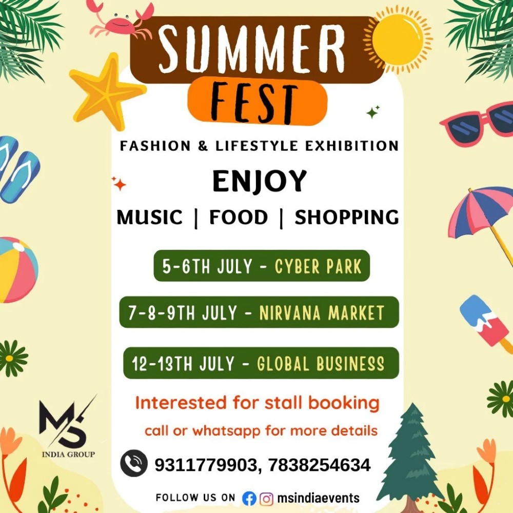 summer fest With lifestyle exhibition in gurgaon